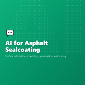 AI for Asphalt Sealcoating