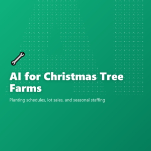 AI for Christmas Tree Farms