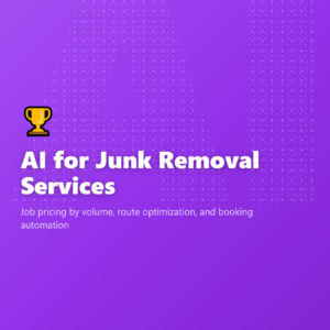 AI for Junk Removal Services