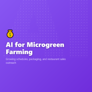 AI for Microgreen Farming