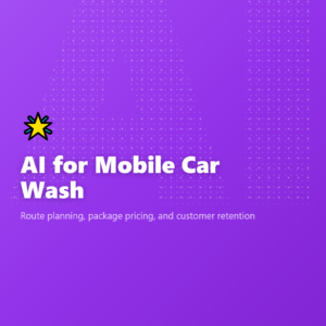 AI for Mobile Car Wash