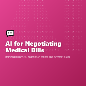 AI for Negotiating Medical Bills