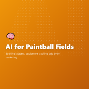 AI for Paintball Fields