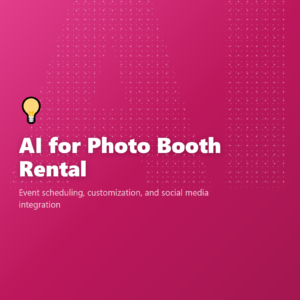 AI for Photo Booth Rental