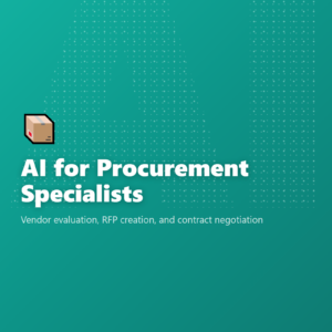 AI for Procurement Specialists