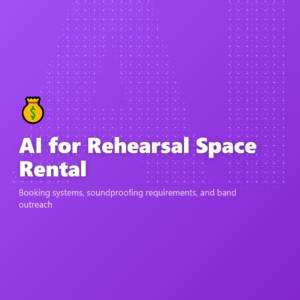 AI for Rehearsal Space Rental