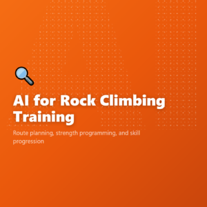 AI for Rock Climbing Training