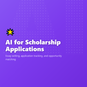AI for Scholarship Applications