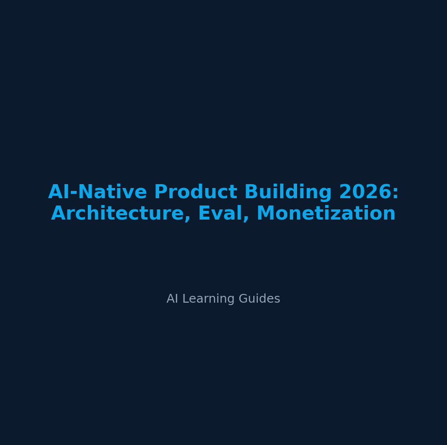 AI-Native Product Building 2026: Architecture, Eval, Monetization cover
