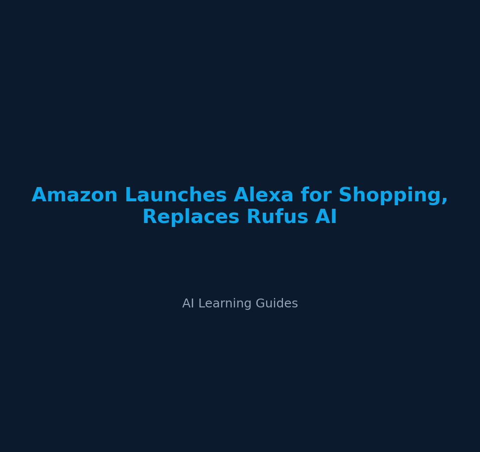 Amazon Launches Alexa for Shopping, Replaces Rufus AI