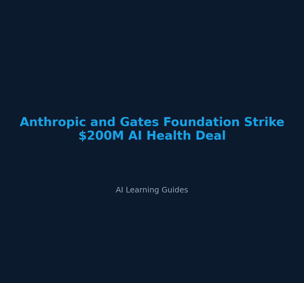 Anthropic and Gates Foundation Strike $200M AI Health Deal
