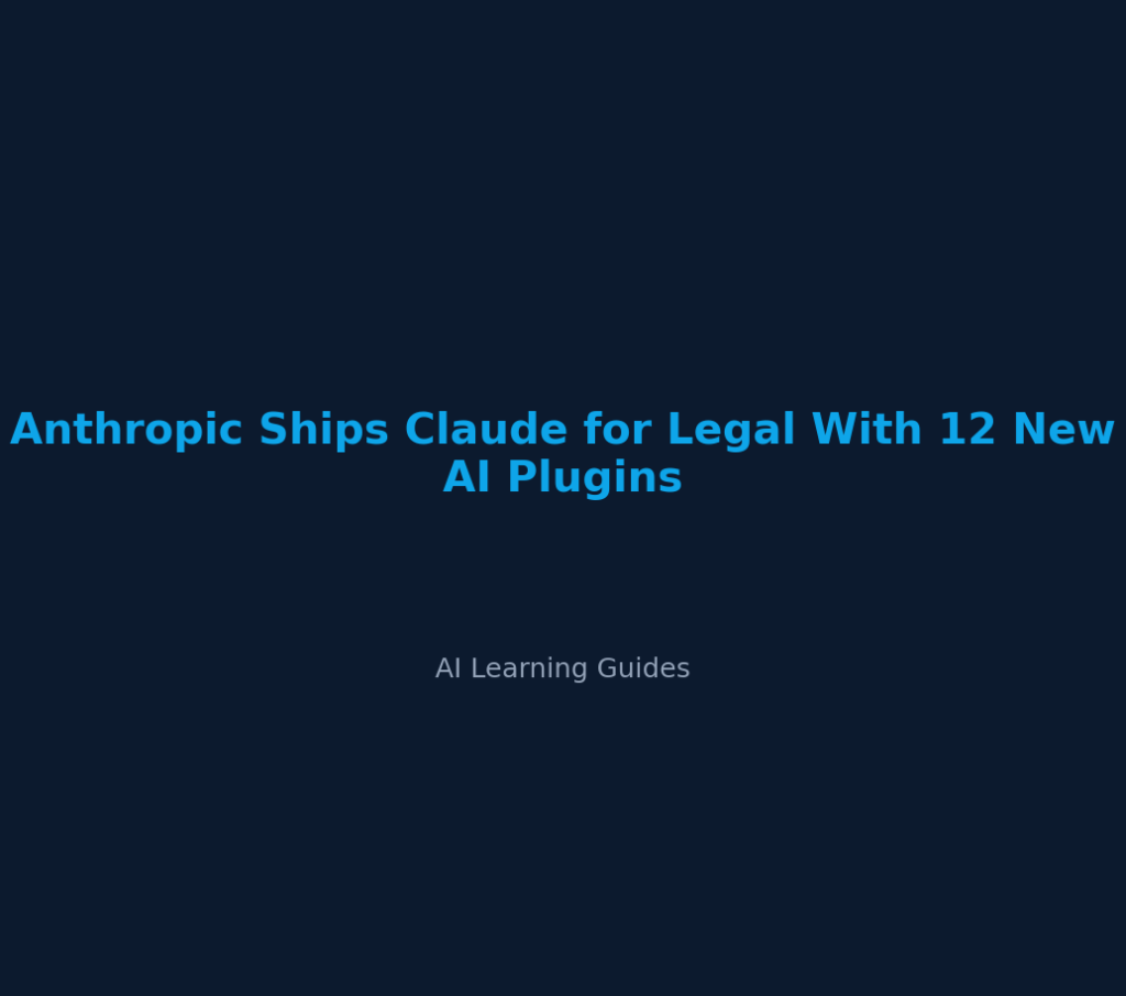 Anthropic Ships Claude for Legal With 12 New AI Plugins