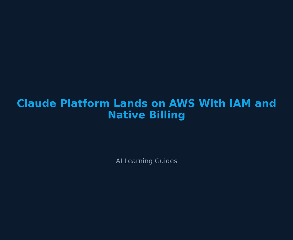 Claude Platform Lands on AWS With IAM and Native Billing