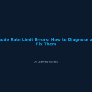 Claude Rate Limit Errors: How to Diagnose and Fix Them