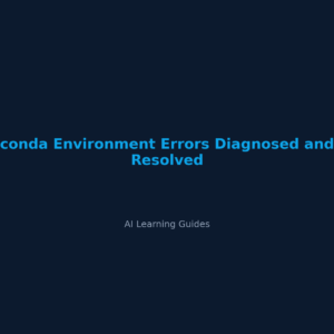 conda Environment Errors Diagnosed and Resolved