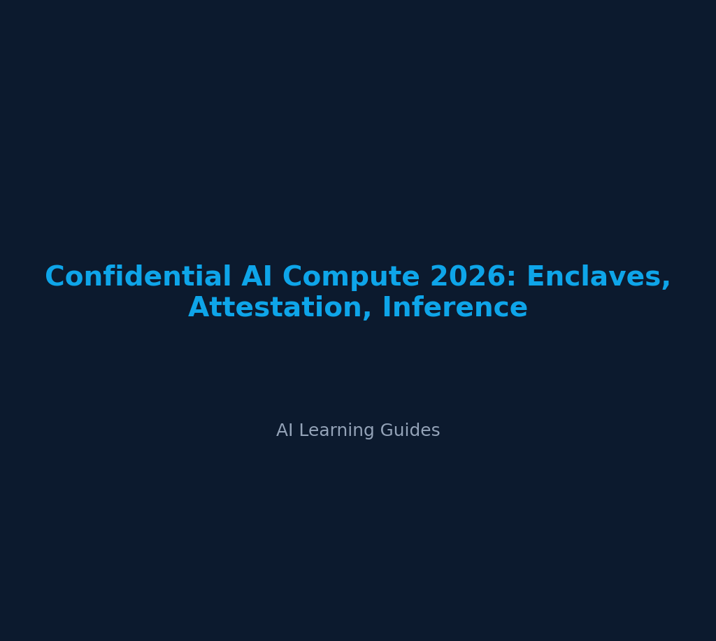 Confidential AI Compute 2026: Enclaves, Attestation, Inference cover