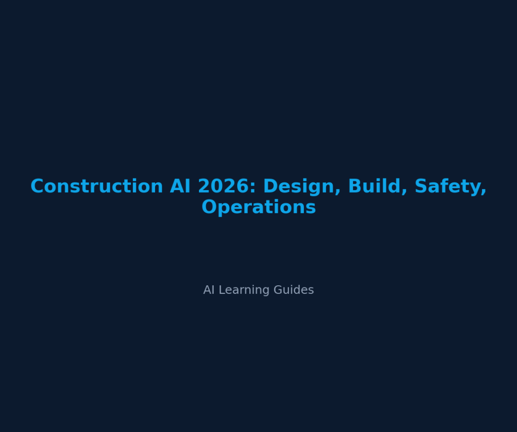 Construction AI 2026: Design, Build, Safety, Operations