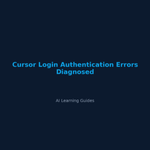 Cursor Login Authentication Errors Diagnosed