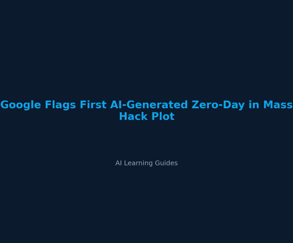 Google Flags First AI-Generated Zero-Day in Mass Hack Plot
