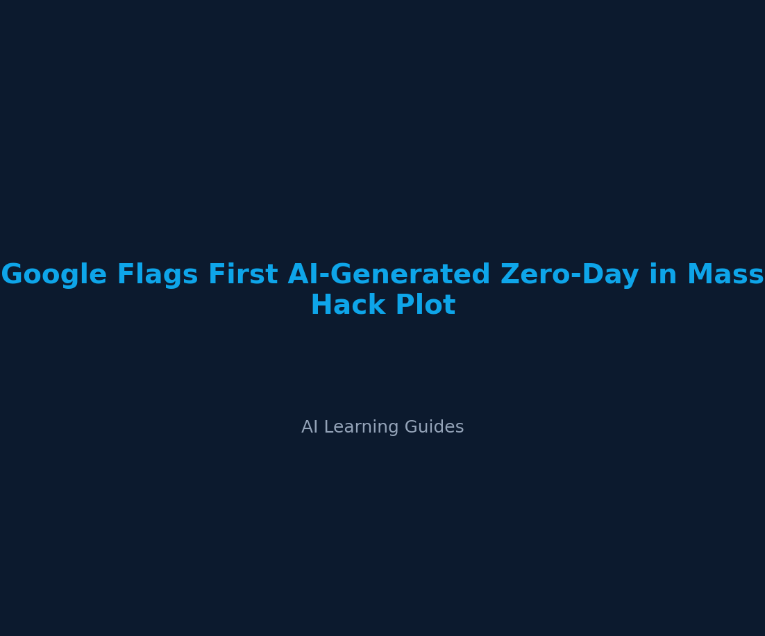 Google Flags First AI-Generated Zero-Day in Mass Hack Plot