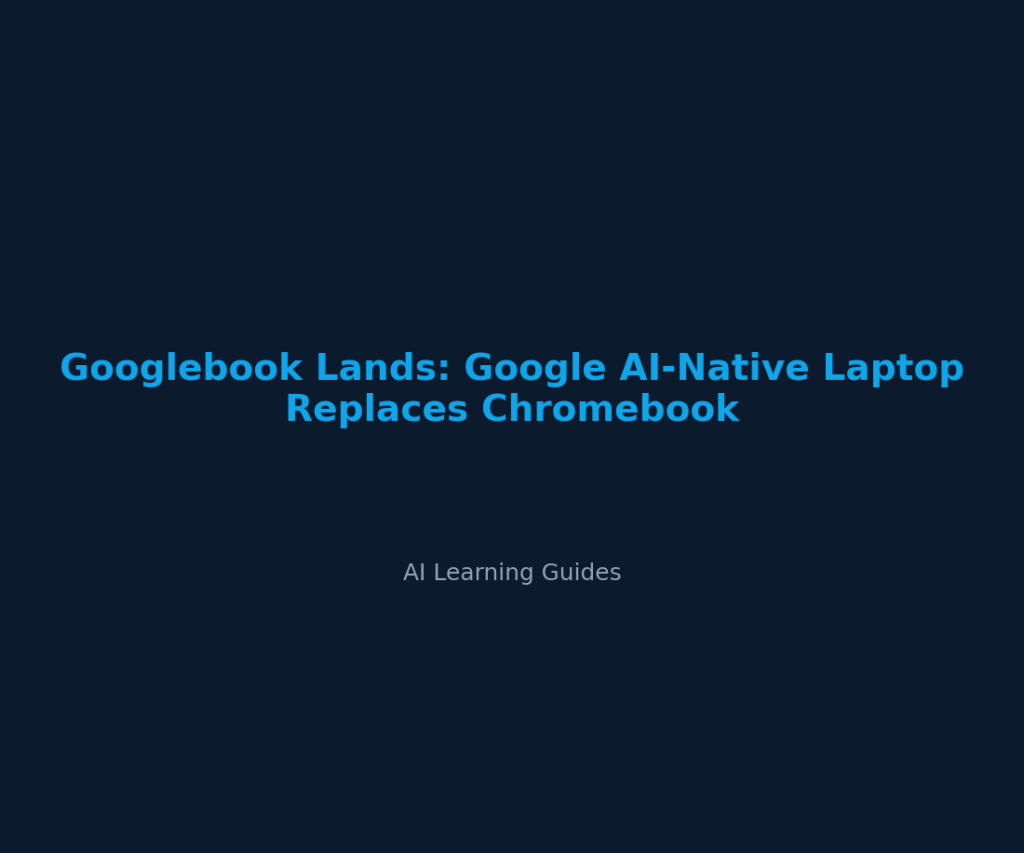 Googlebook Lands: Google AI-Native Laptop Replaces Chromebook
