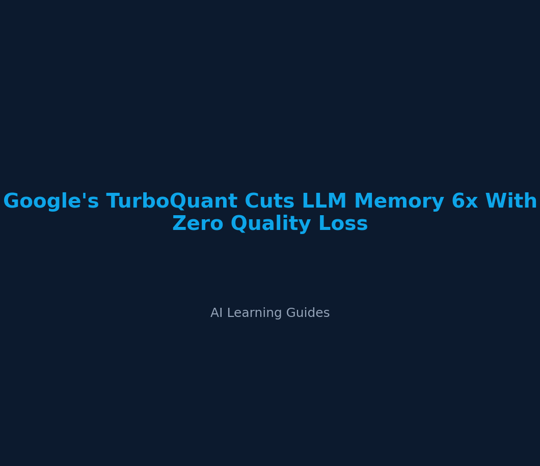 Google's TurboQuant Cuts LLM Memory 6x With Zero Quality Loss