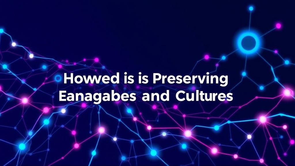 How AI Is Preserving Endangered Languages and Cultures