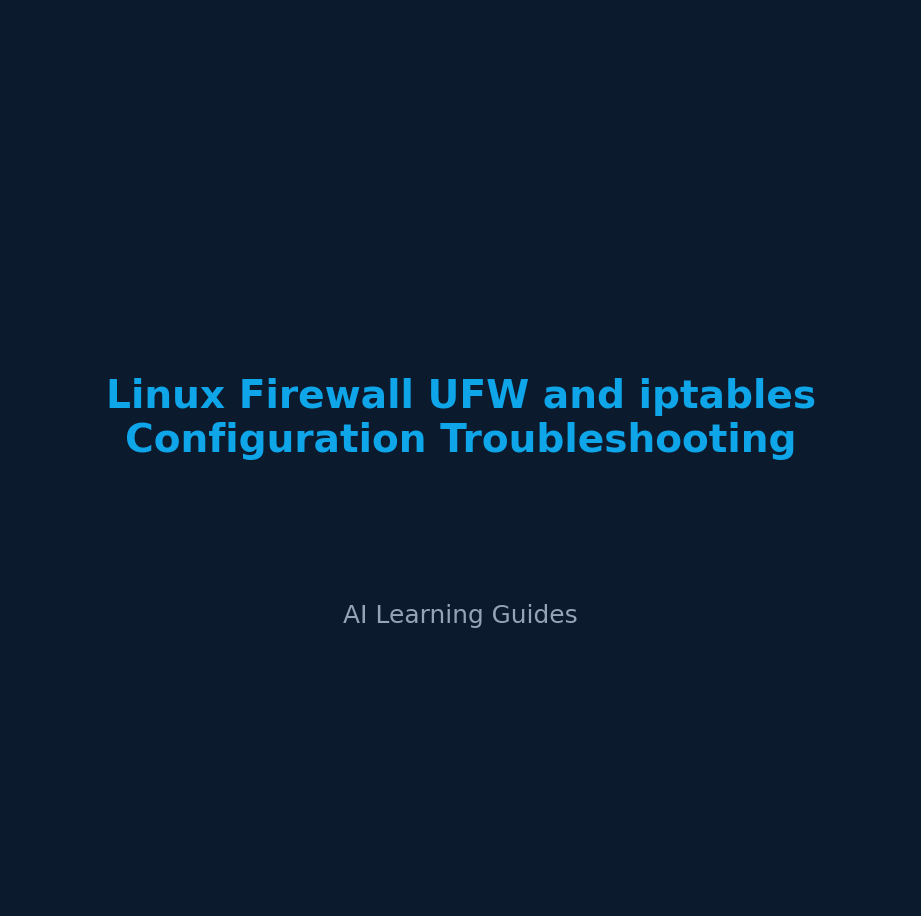 Linux Firewall UFW and iptables Configuration Troubleshooting - ailearningguides.com