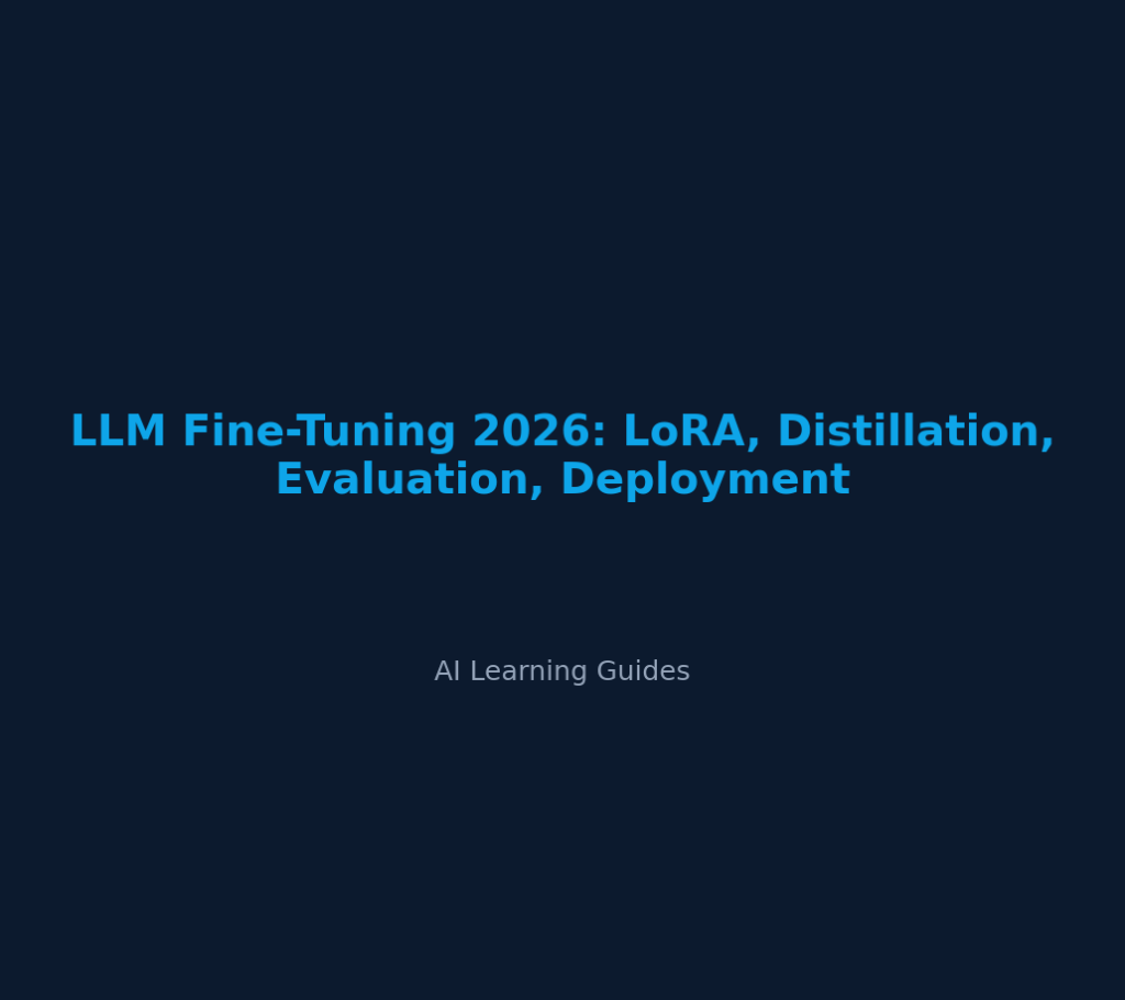 LLM Fine-Tuning 2026: LoRA, Distillation, Evaluation, Deployment cover