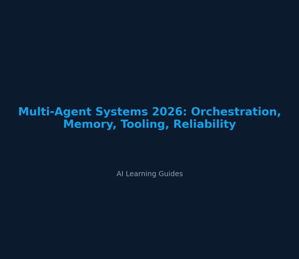 Multi-Agent Systems 2026: Orchestration, Memory, Tooling, Reliability cover