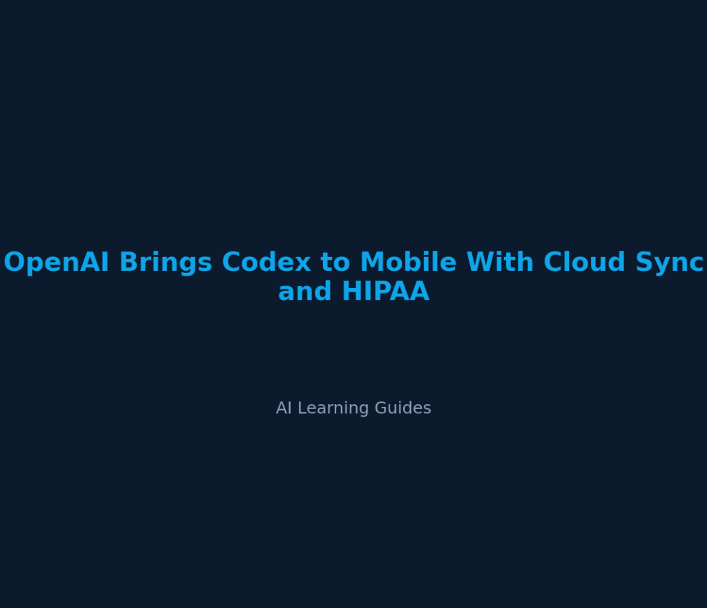 OpenAI Brings Codex to Mobile With Cloud Sync and HIPAA