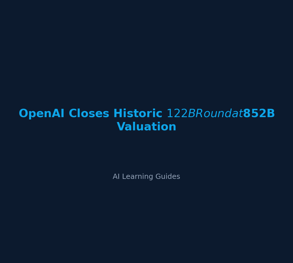 OpenAI Closes Historic $122B Round at $852B Valuation cover
