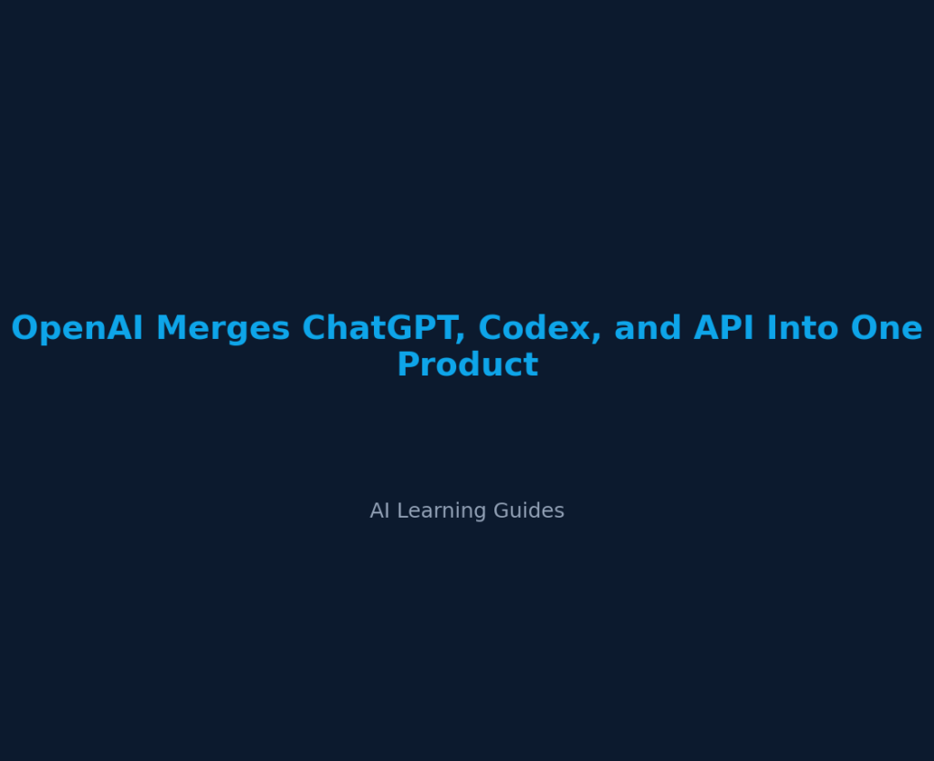 OpenAI Merges ChatGPT, Codex, and API Into One Product cover