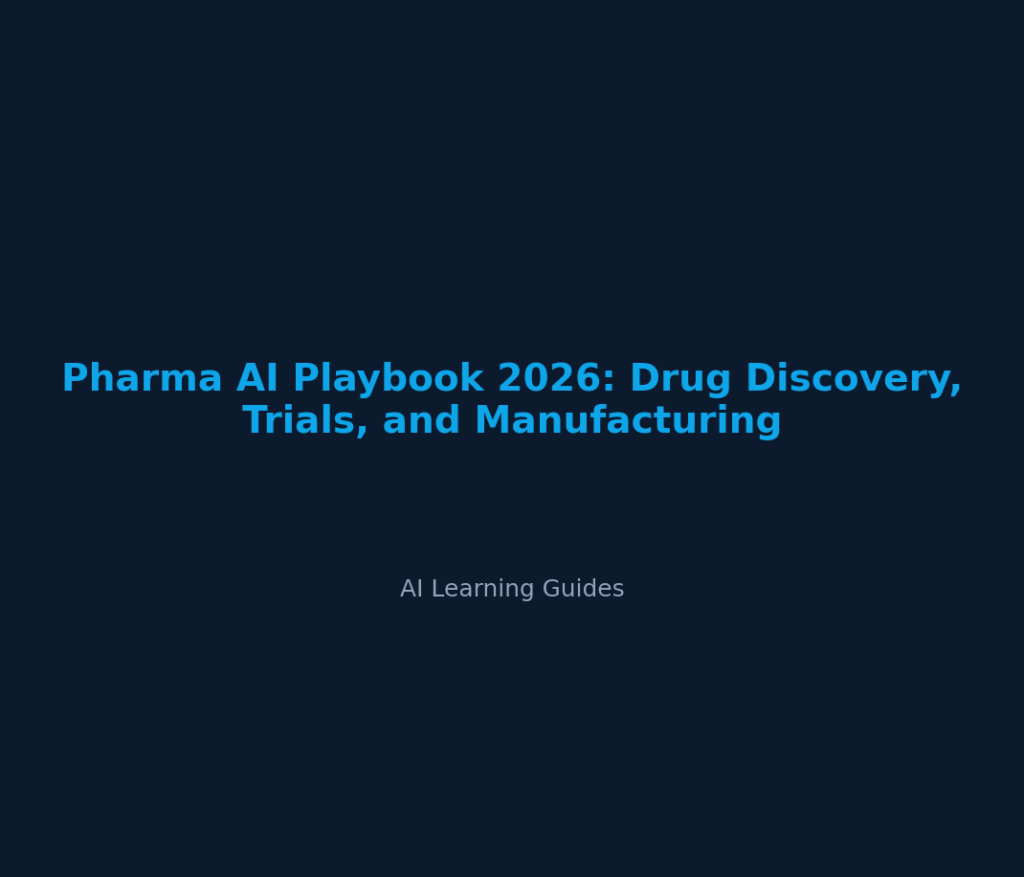 Pharma AI Playbook 2026: Drug Discovery, Trials, and Manufacturing
