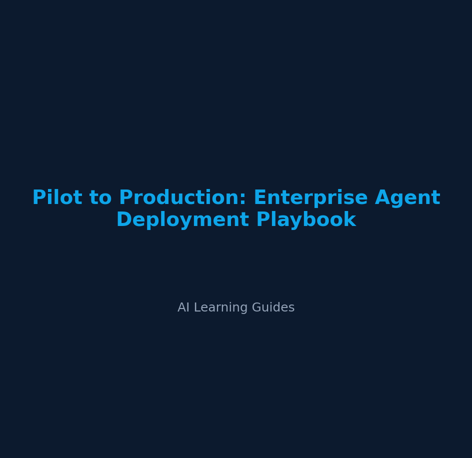Pilot to Production: Enterprise Agent Deployment Playbook cover