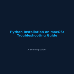 Python Installation on macOS: Troubleshooting Guide