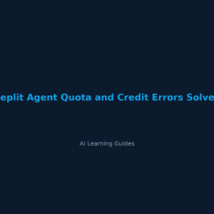 Replit Agent Quota and Credit Errors Solved