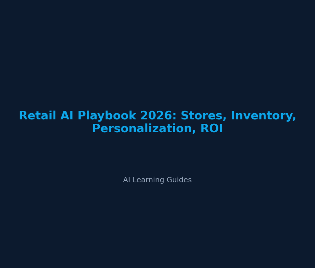 Retail AI Playbook 2026: Stores, Inventory, Personalization, ROI
