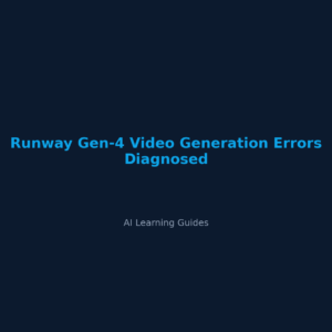 Runway Gen-4 Video Generation Errors Diagnosed