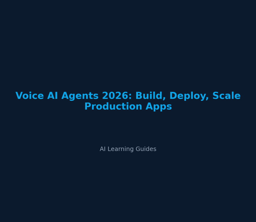 Voice AI Agents 2026: Build, Deploy, Scale Production Apps