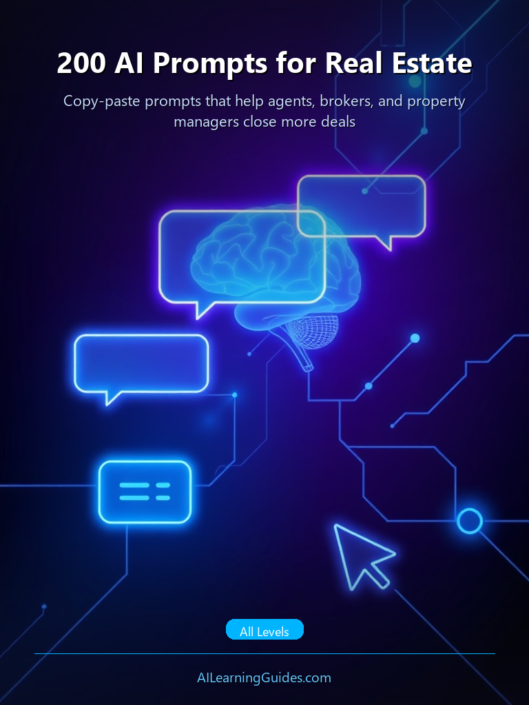 200 Prompts de IA para Bienes Raíces: Acelera Tus Ventas y Gestión