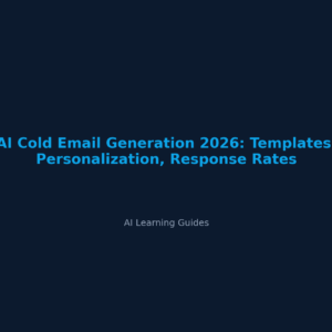 AI Cold Email Generation 2026: Templates, Personalization, Response Rates
