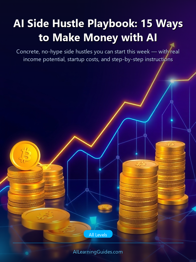 AI Side Hustle Playbook: 15 Formas de Generar Ingresos con IA