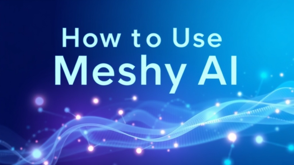 How to Use Meshy AI - ailearningguides.com