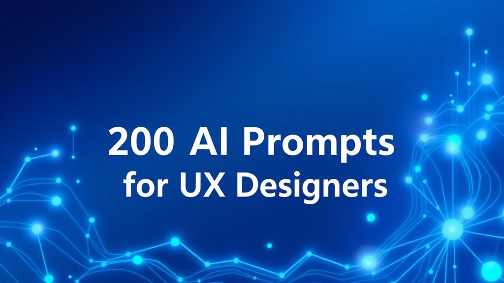 200 Prompts de IA para Diseñadores UX: Investiga y Prototipa