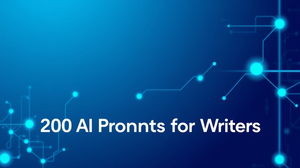 200 Prompts de AI para Escritores: Trama, Personajes y Publicación