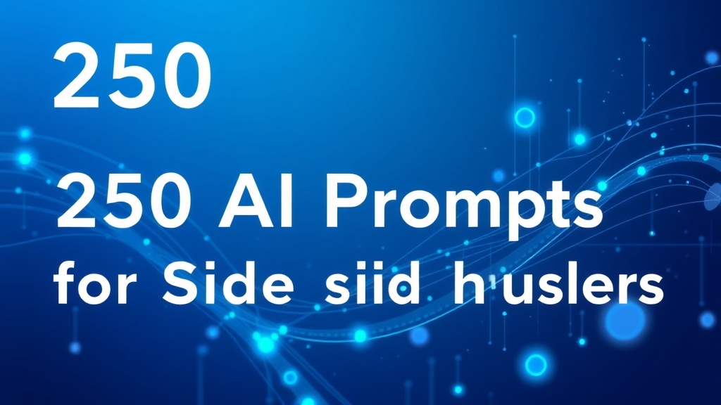 250 prompts de IA para emprendedores con negocios paralelos