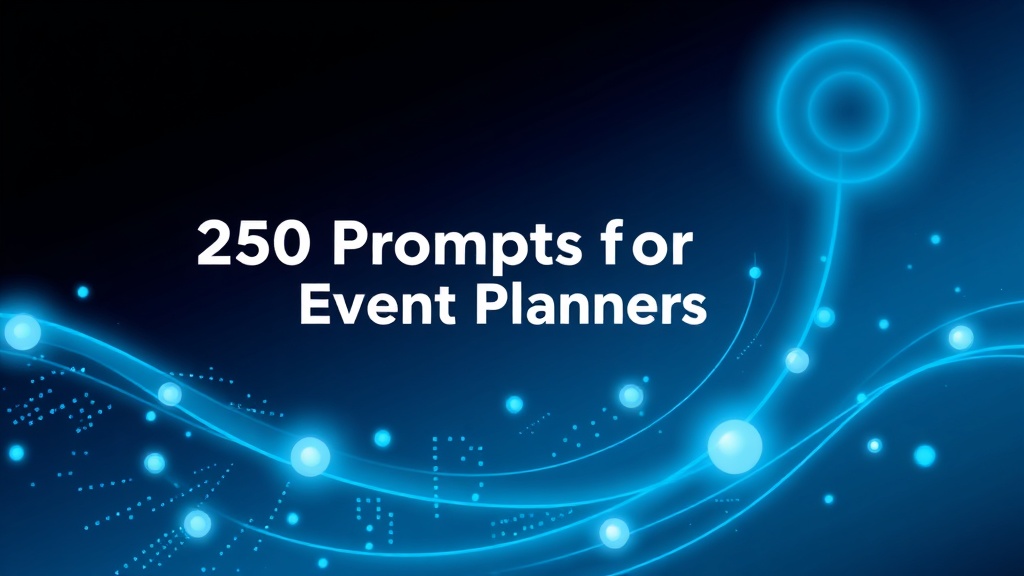 250 Prompts de AI para Organizadores de Eventos: Ahorra Horas de Trabajo