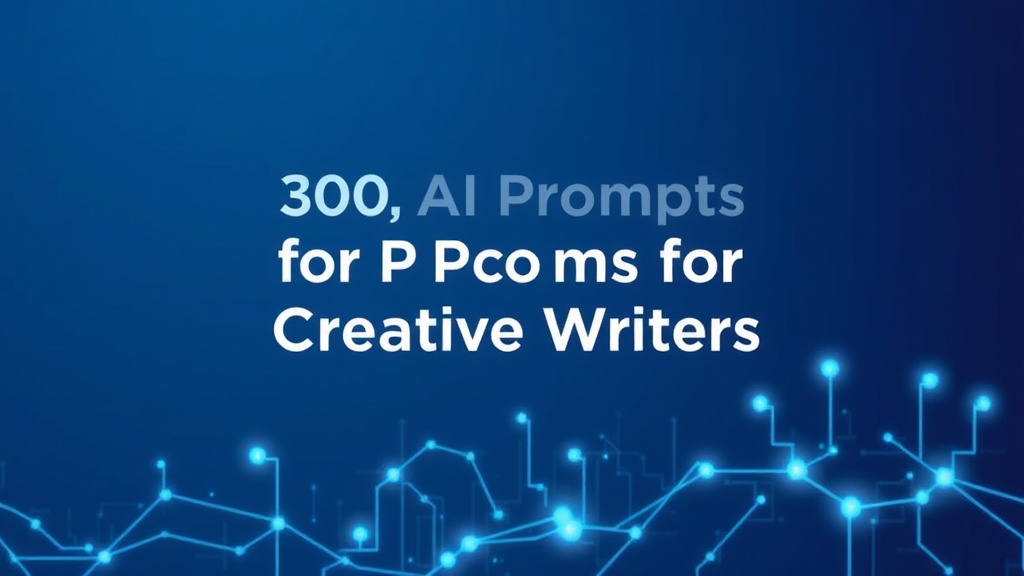 300 Prompts de IA para Escritores Creativos y Autores