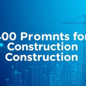 400 Prompts de AI para Construcción: Presupuestos, Obra y Propuestas